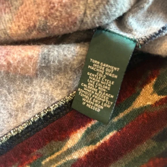 LRL Lauren Ralph Lauren Aztec Jacket- Blazer- Tribal- Shawl Collar- Women’s M - Picture 8 of 8